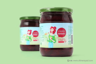 上海食品包装设计公司分享手绘人物插图风 мама 母亲牌泡菜咸菜包装设计